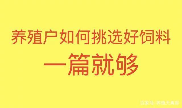 养殖场如何选择合适的饲料供应商